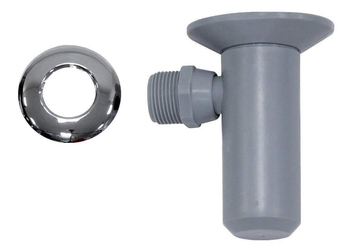 Ablauftrichter mit Siphon und verchromter Rosette für Vaillant Geräte