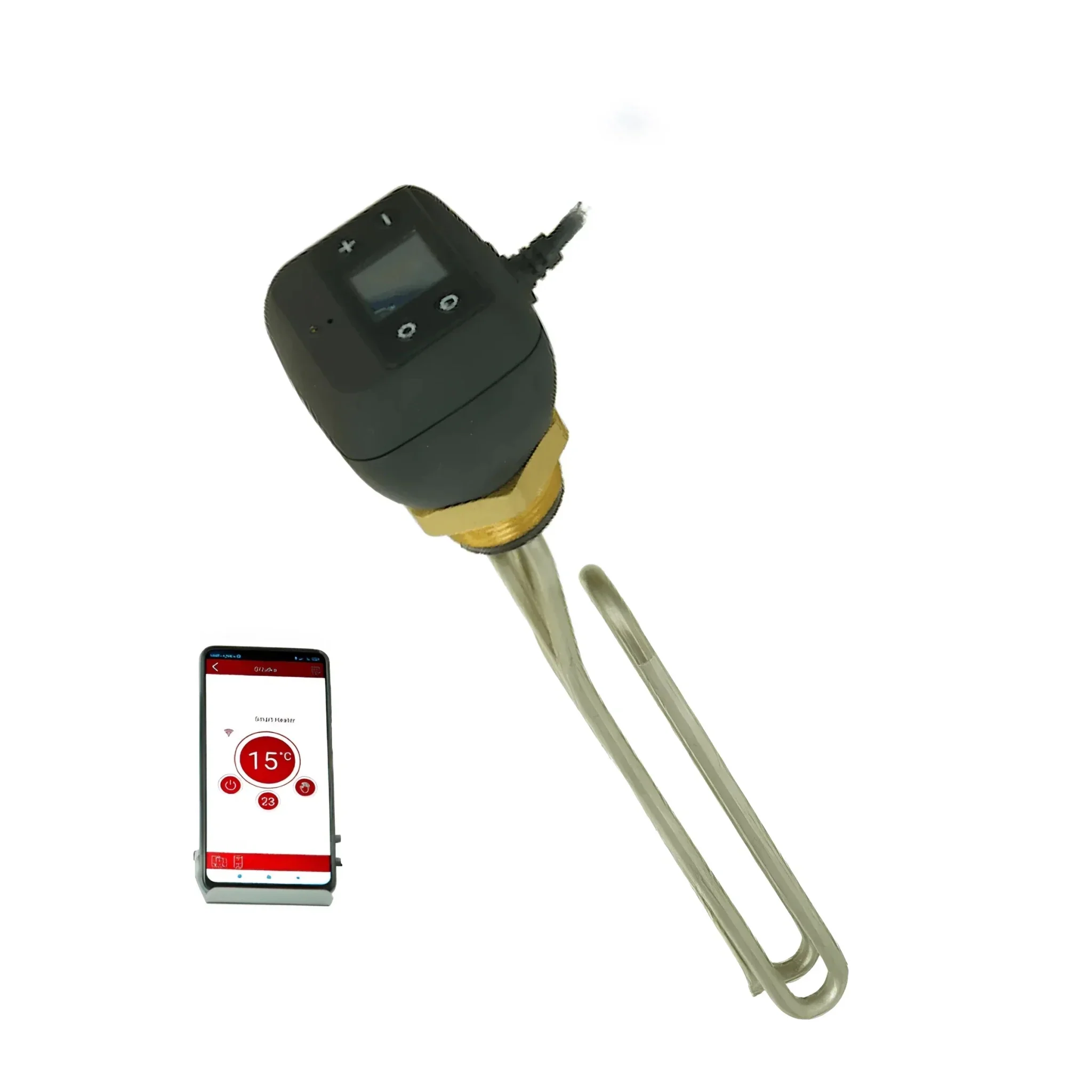 Elektroheizstab Einschraubheizkörper 1,5 - 3kW mit App-Steuerung - Image 2