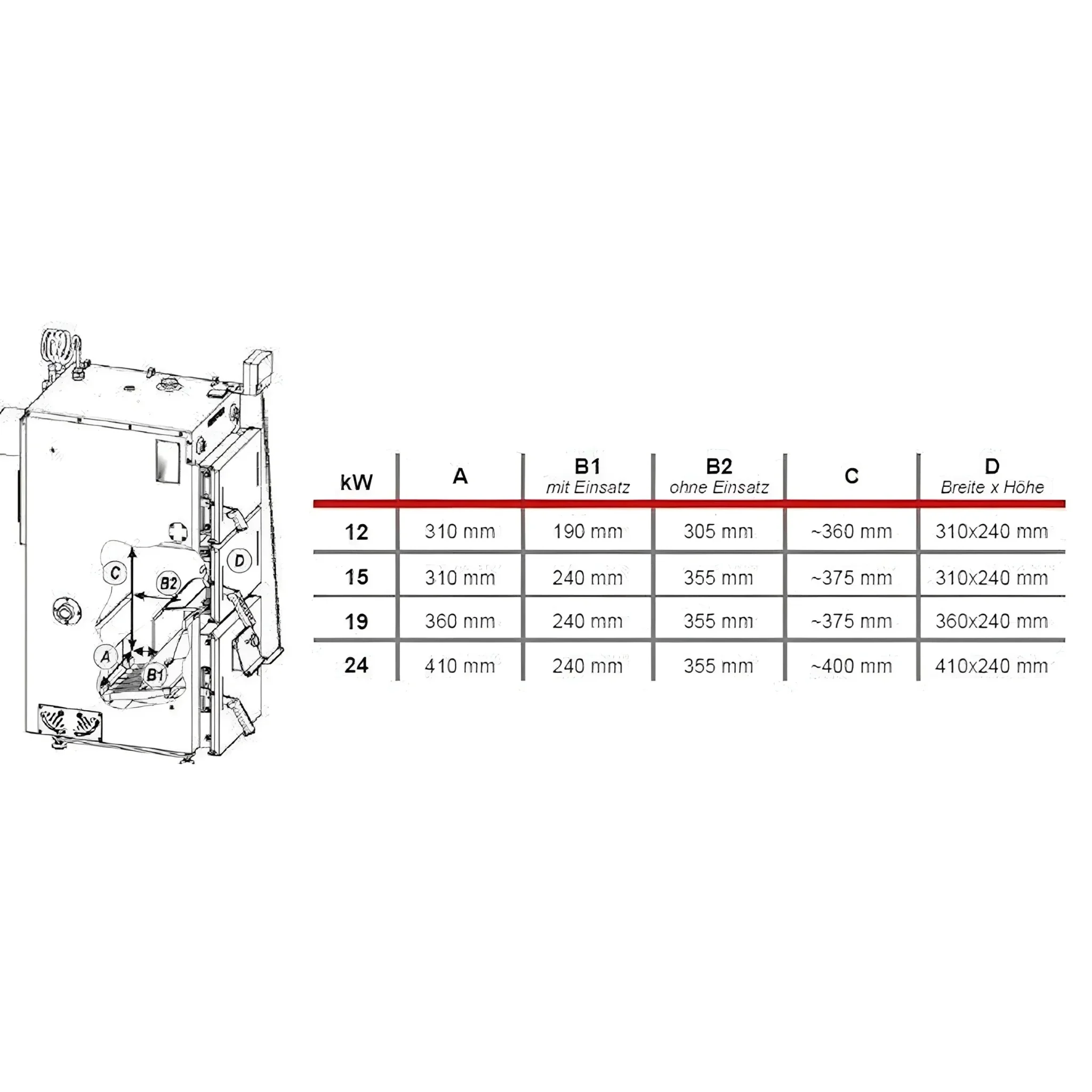 Naturzugkessel Defro Firewood Plus 24 kW - Image 7